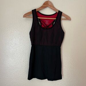 Ruby Ribbon Red and Black Tank Top